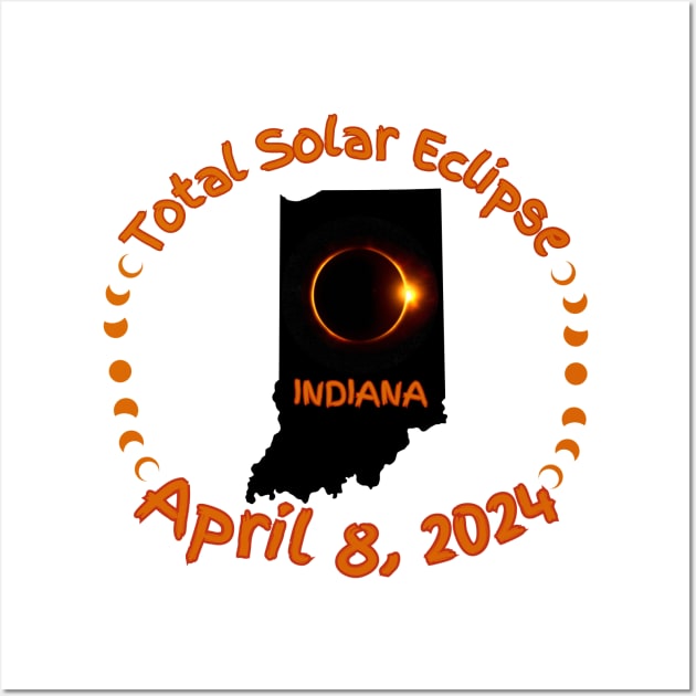 Indiana Total Solar Eclipse Wall Art by Total Solar Eclipse